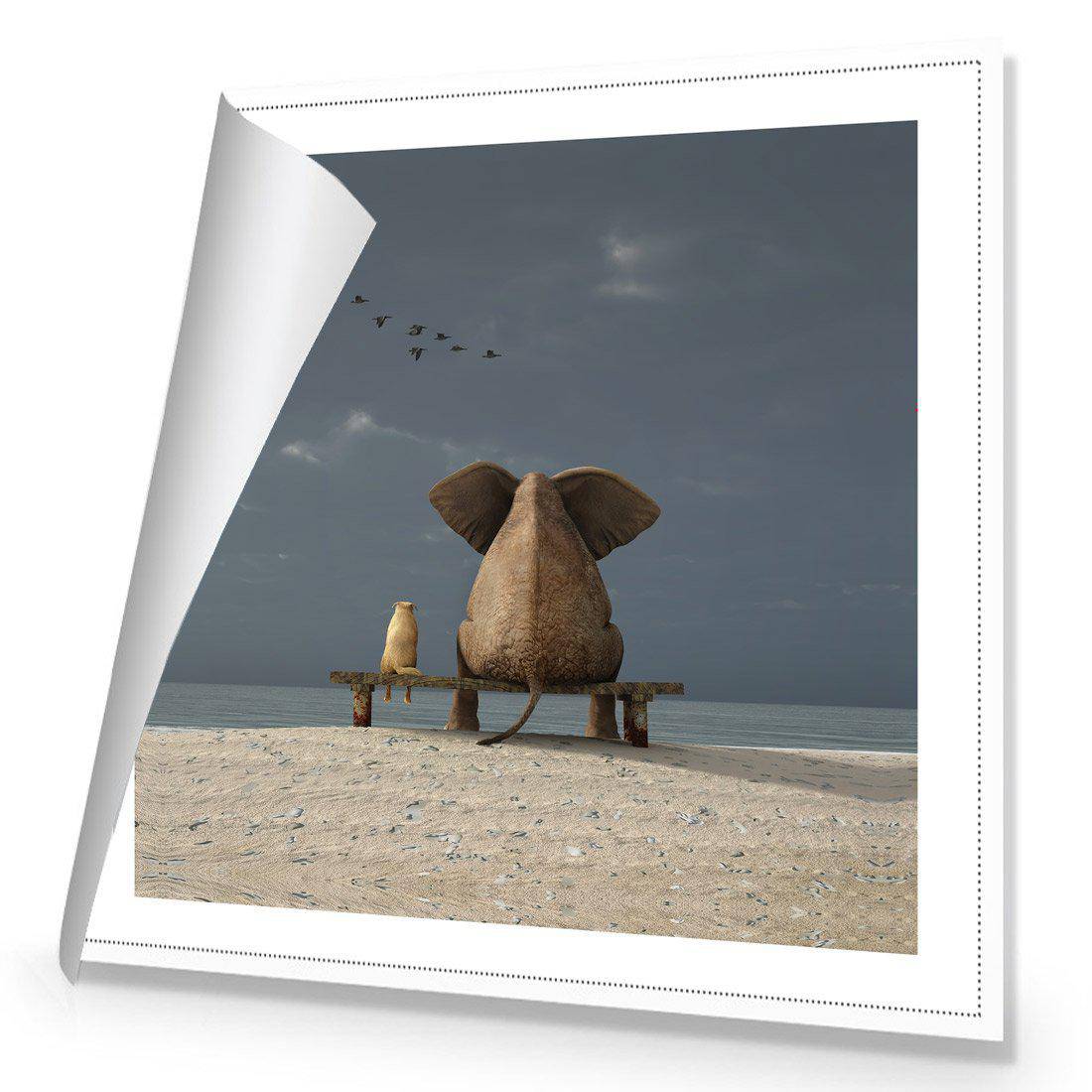 Little And Large, Square | Standard Canvas | No Frame | Rolled Canvas
