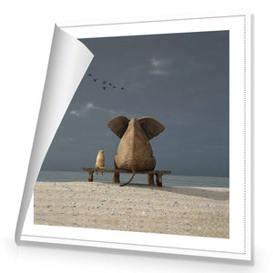 Little And Large, Square | Standard Canvas | No Frame | Rolled Canvas