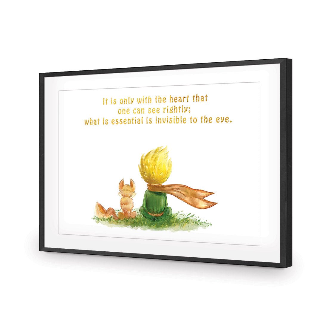 Little Prince - Wall Art Designs - 3572_AR_H WAD_AP - 030 - MAT_45x30_S - 2538 - BLK