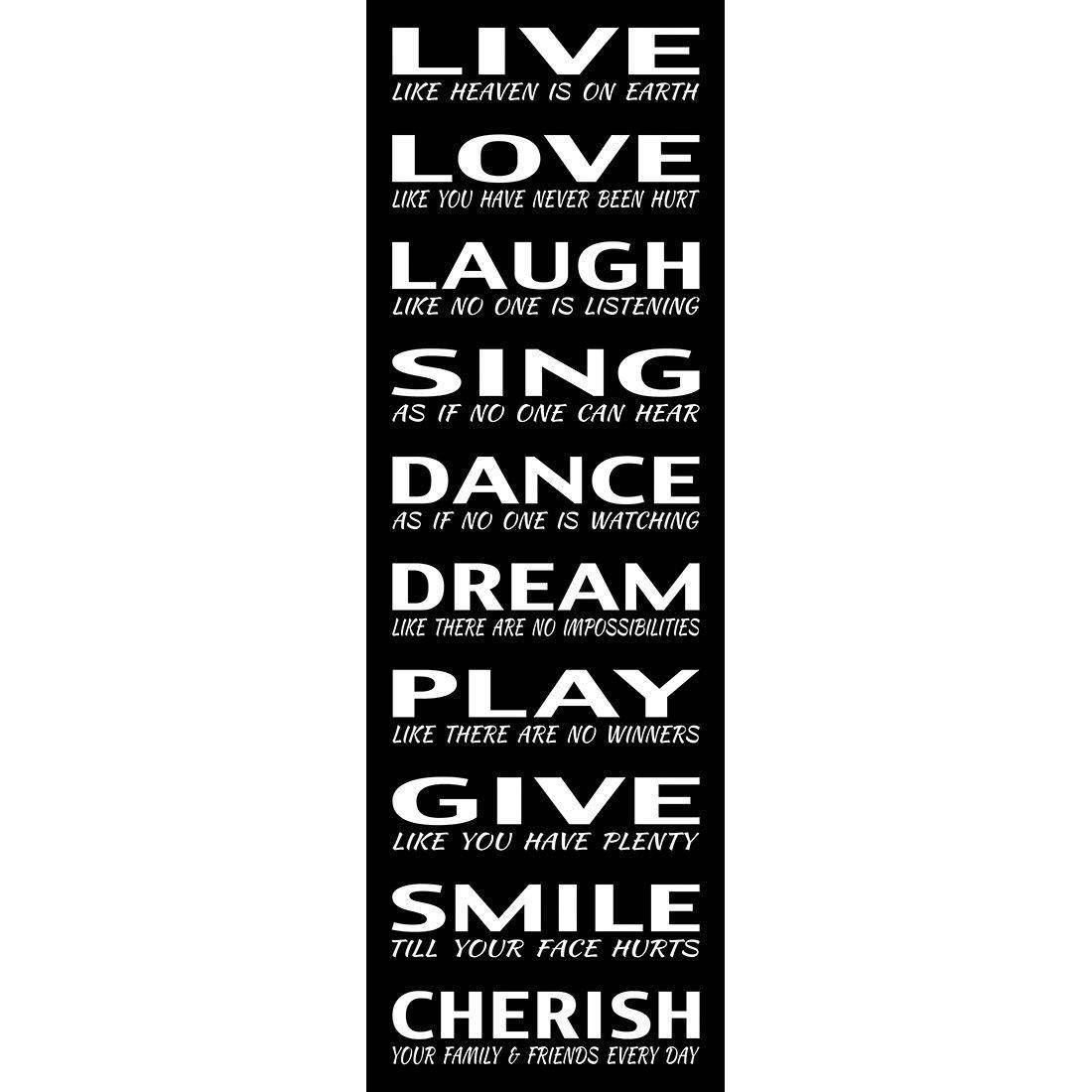 Live To Cherish, B&W Canvas Art - Wall Art Designs - 136_AL_V WAD_CP - MPY - 260 - M - S - S_60x20_NONE