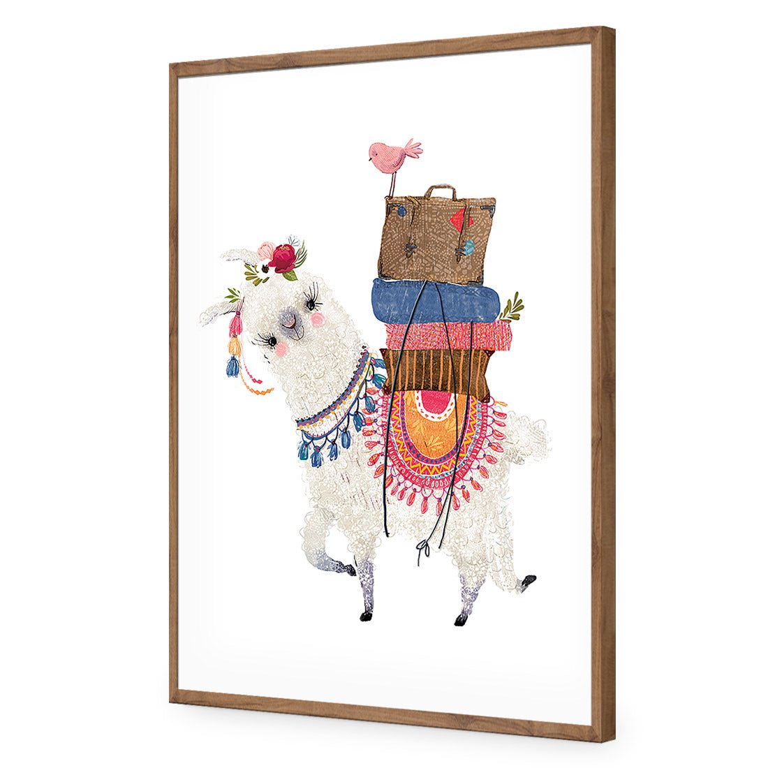 Llama Ride - Wall Art Designs - 3528_AR_V WAD_AP - 030 - EDG_45x30_S - 2538 - NAT