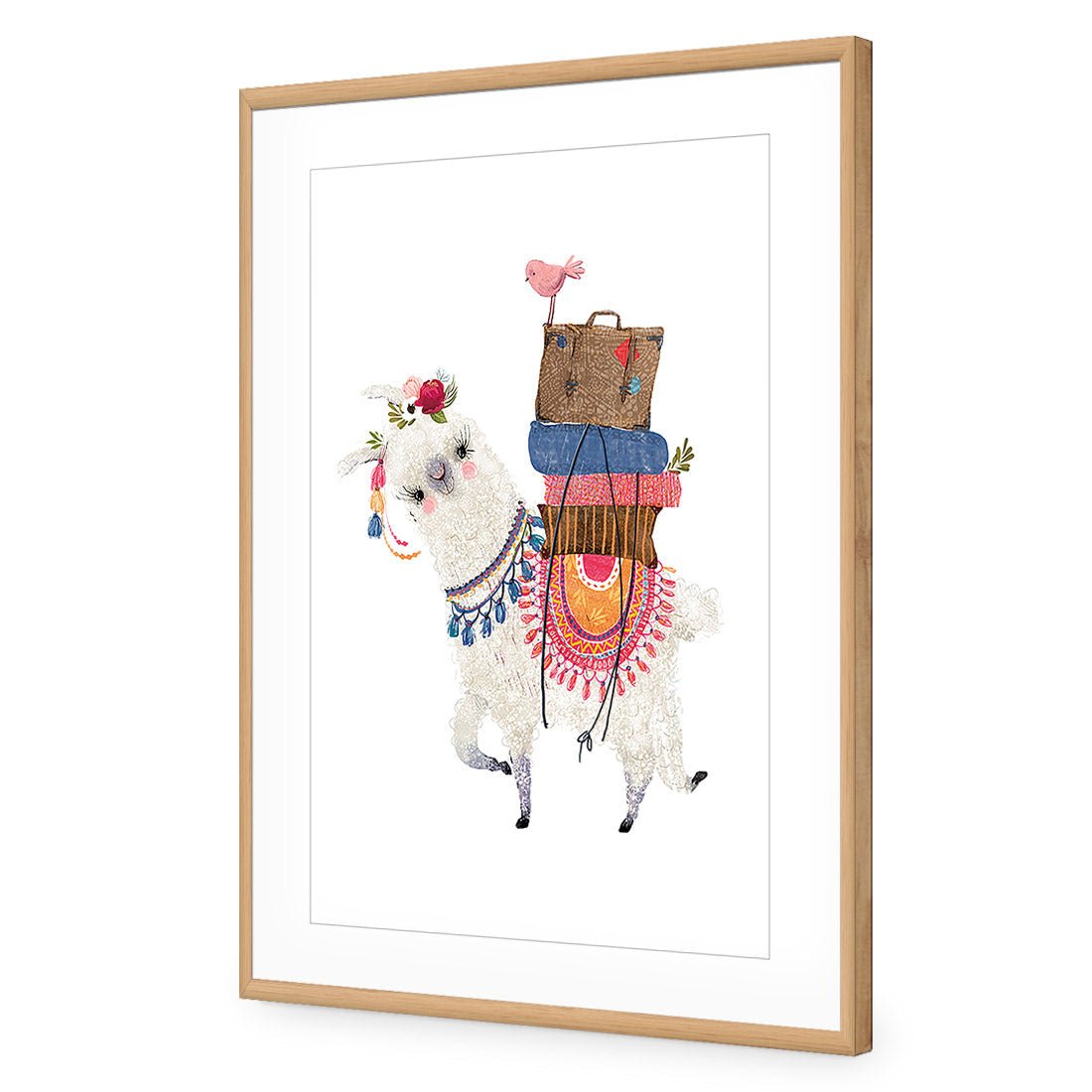 Llama Ride - Wall Art Designs - 3528_AR_V WAD_AP - 030 - MAT_45x30_S - 2538 - OAK