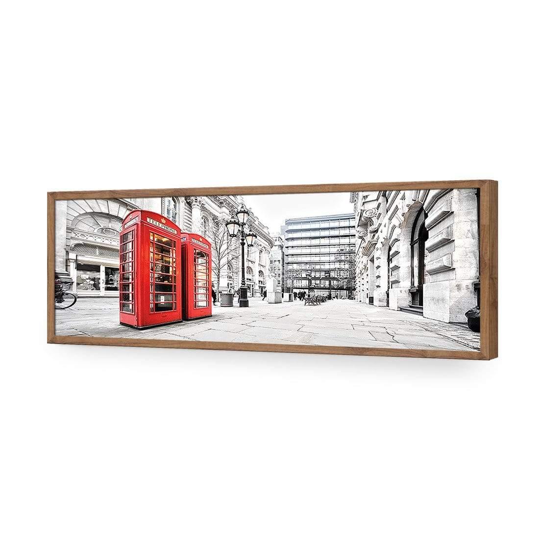 London Red Phone Booths (long) - Wall Art Designs - 1139_AL_H WAD_AP - 030 - EDG_90x30_S - 2538 - NAT