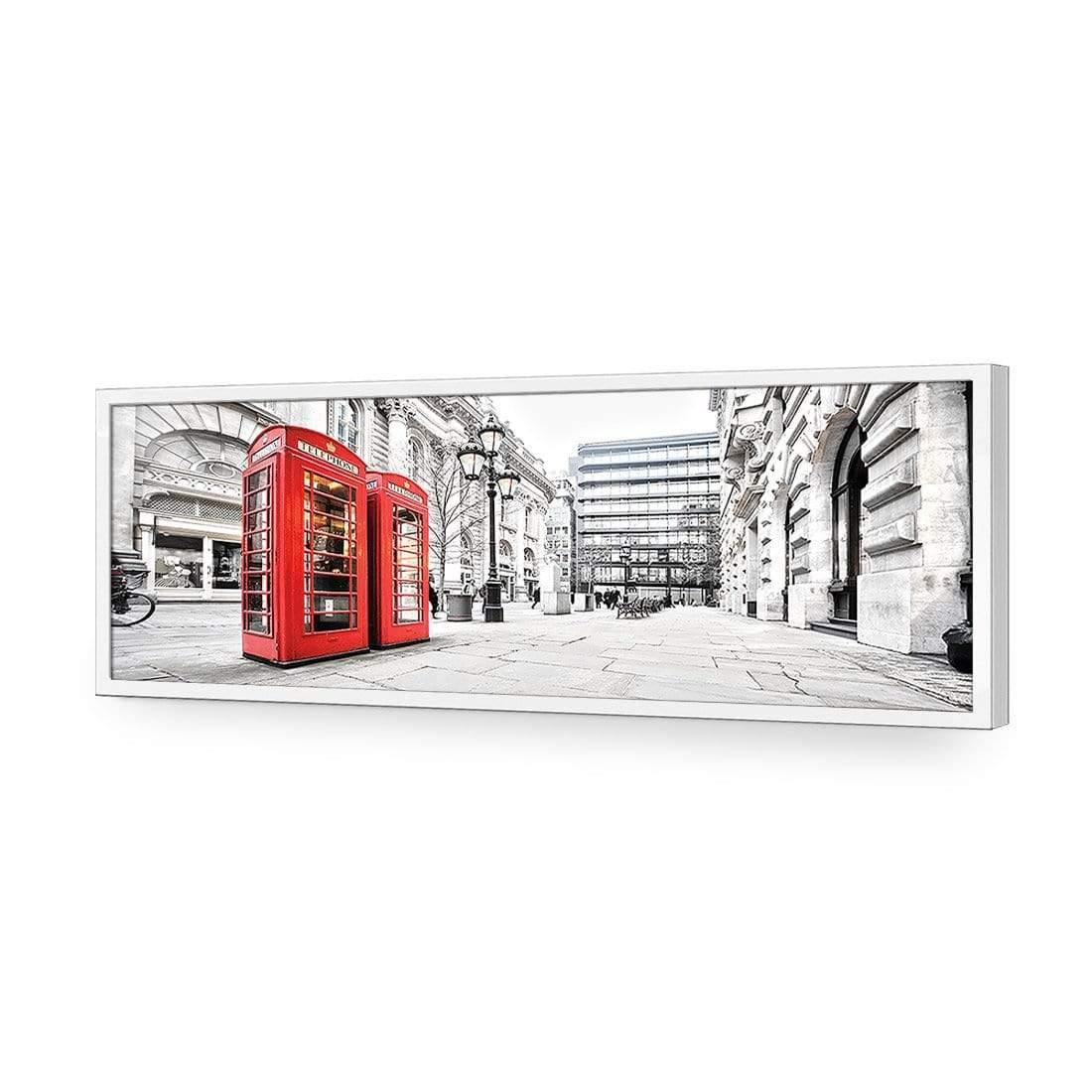 London Red Phone Booths (long) - Wall Art Designs - 1139_AL_H WAD_AP - 030 - EDG_90x30_S - 2538 - WHT