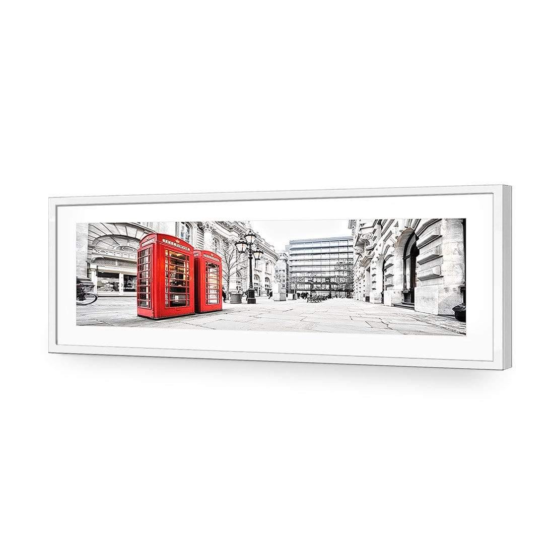 London Red Phone Booths (long) - Wall Art Designs - 1139_AL_H WAD_AP - 030 - MAT_90x30_S - 2538 - WHT