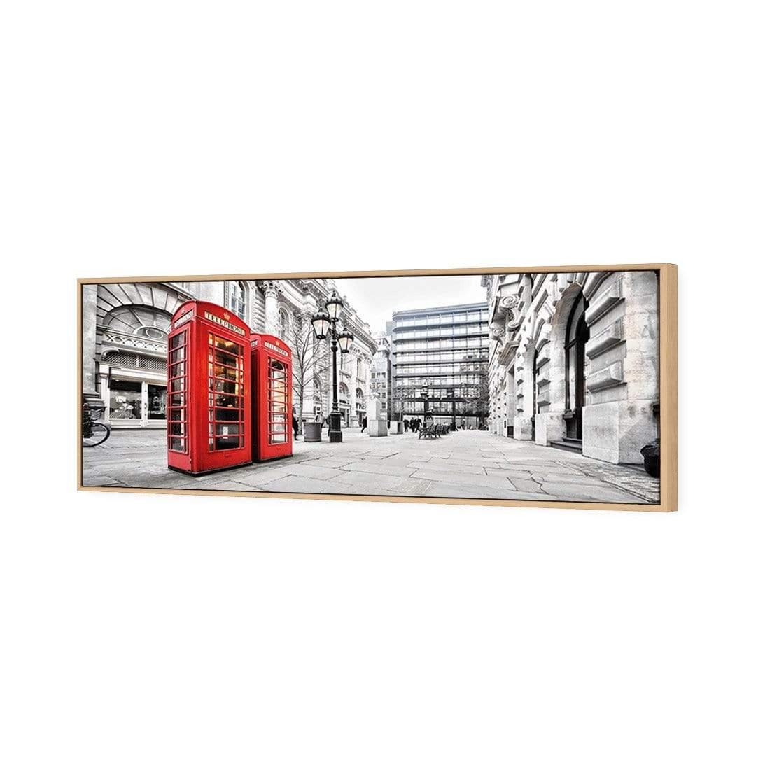 London Red Phone Booths (long) - Wall Art Designs - 1139_AL_H WAD_CP - MPY - 260 - M - S - S_60x20_S - 1550 - OAK