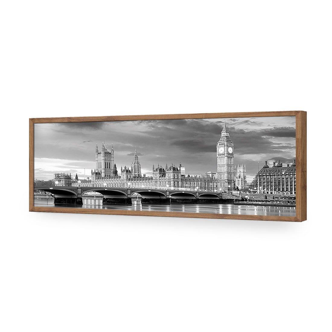 London River Reflections, Black and White (long) - Wall Art Designs - 162_BL_H WAD_AP - 030 - EDG_90x30_S - 2538 - NAT