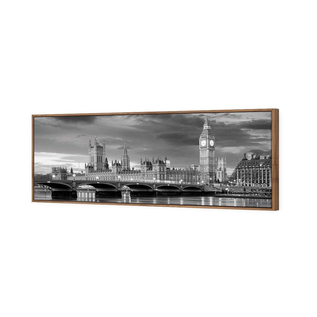 London River Reflections, Black and White (long) - Wall Art Designs - 162_BL_H WAD_CP - MPY - 260 - M - S - S_60x20_S - 1550 - NAT