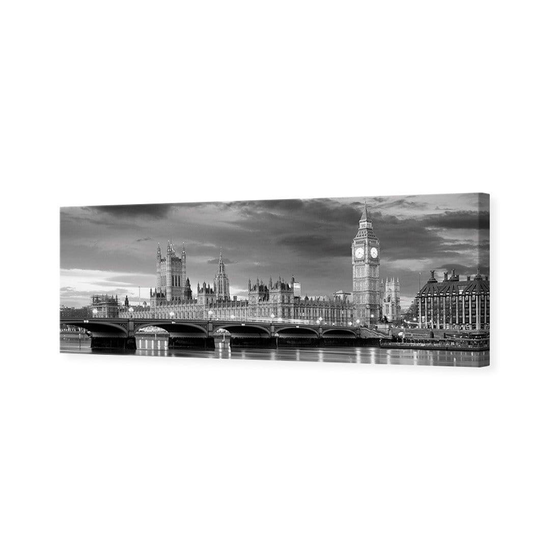 London River Reflections, Black and White (long) - Wall Art Designs - 162_BL_H WAD_CP - MPY - 260 - M - S - S_60x20_NONE