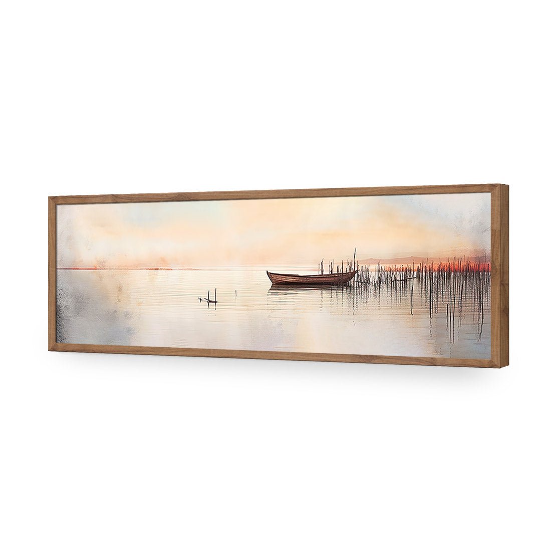 Lonely Boat - Wall Art Designs - WH_1175_AL_H CAF_AP - 030 - EDG_90x30_S - 2538 - NAT