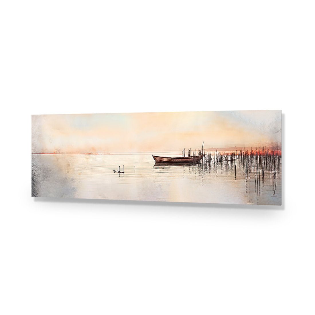 Lonely Boat - Wall Art Designs - WH_1175_AL_H CAF_AP - 030 - EDG_90x30_NONE