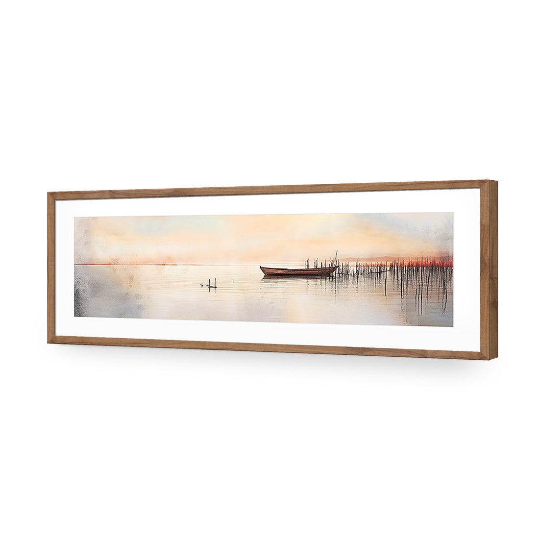 Lonely Boat - Wall Art Designs - WH_1175_AL_H CAF_AP - 030 - MAT_90x30_S - 2538 - NAT