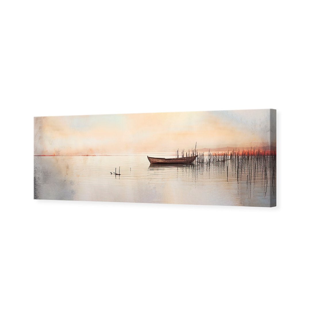 Lonely Boat - Wall Art Designs - WH_1175_AL_H CAF_CP - MPY - 260 - M - S - S_60x20_NONE