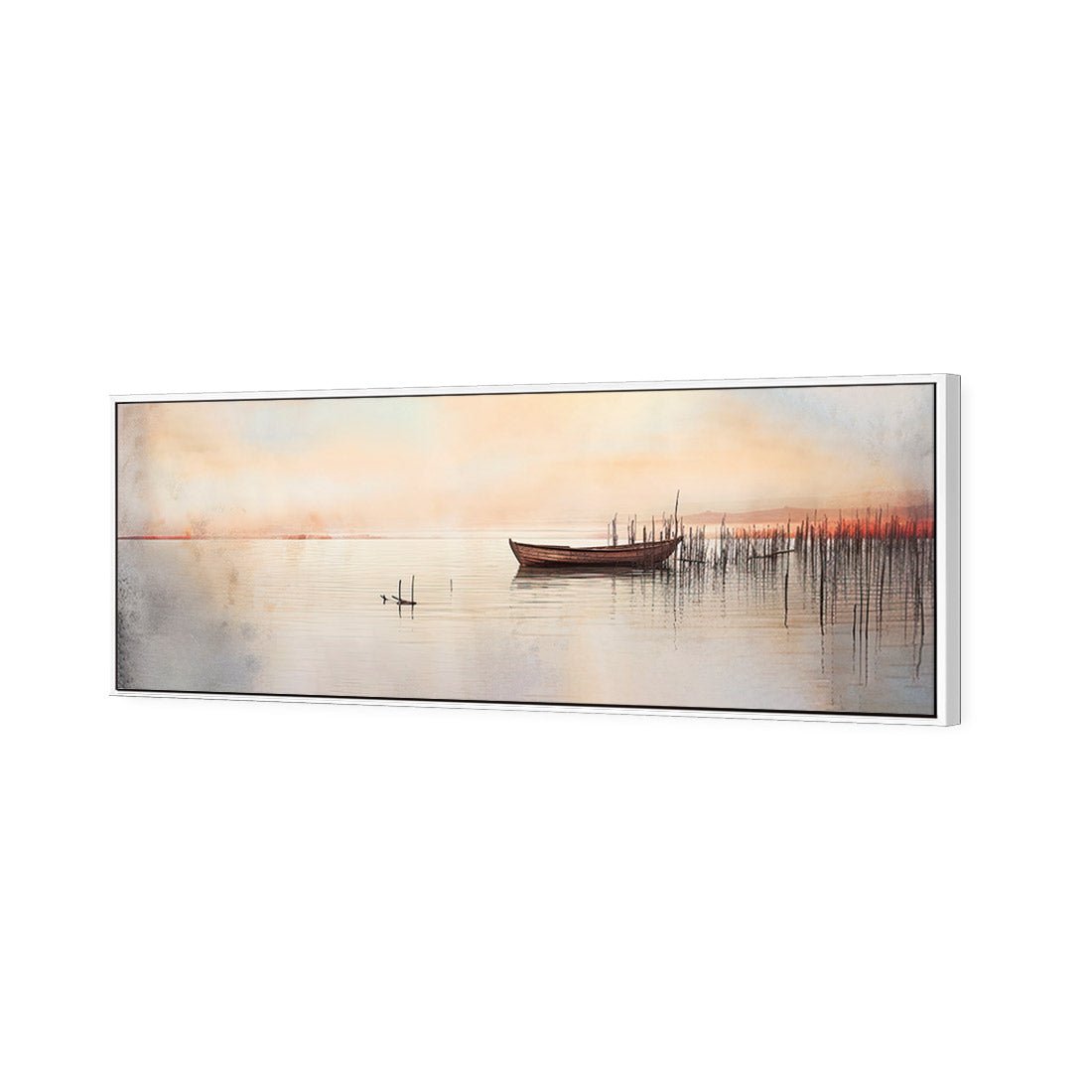 Lonely Boat - Wall Art Designs - WH_1175_AL_H CAF_CP - MPY - 260 - M - S - S_60x20_S - 1550 - WHT