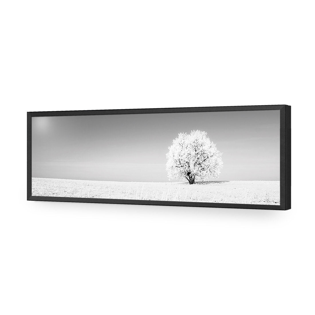 Lonely Snow Tree, Black and White (Long) - Wall Art Designs - 1228_BL_H WAD_AP - 030 - EDG_90x30_S - 2538 - BLK