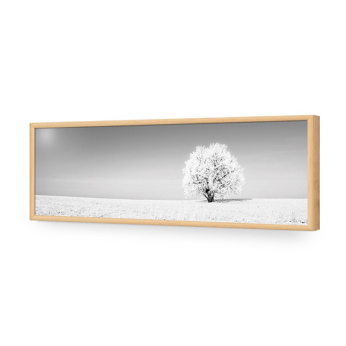 Lonely Snow Tree, Black and White (Long) - Wall Art Designs - 1228_BL_H WAD_AP - 030 - EDG_90x30_S - 2538 - OAK