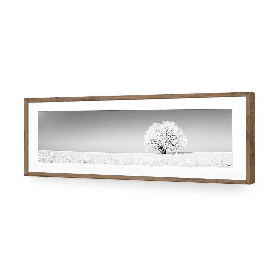 Lonely Snow Tree, Black and White (Long) - Wall Art Designs - 1228_BL_H WAD_AP - 030 - MAT_90x30_S - 2538 - NAT