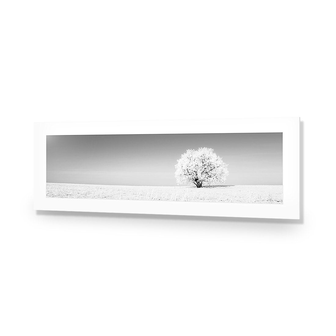 Lonely Snow Tree, Black and White (Long) - Wall Art Designs - 1228_BL_H WAD_AP - 030 - MAT_90x30_NONE