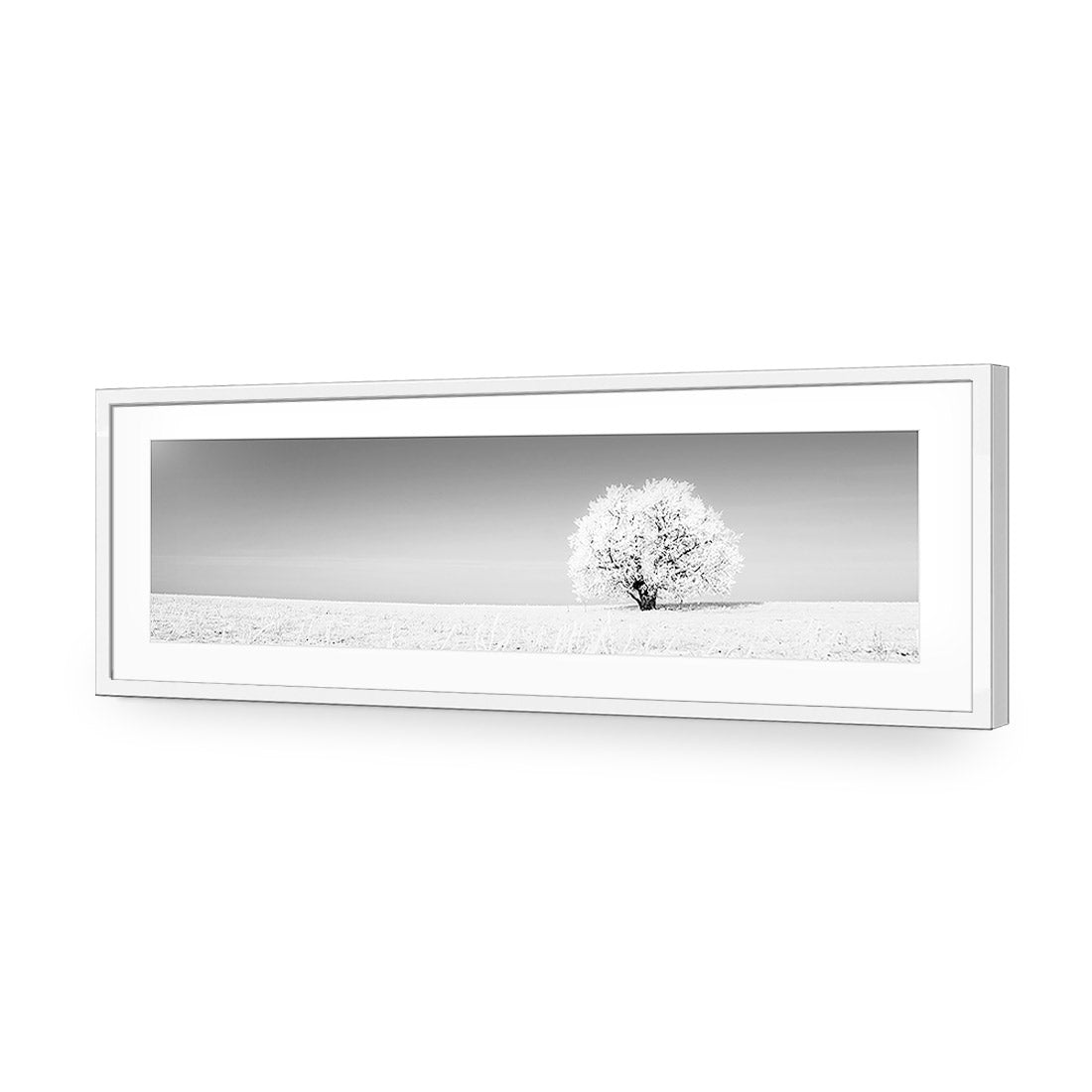 Lonely Snow Tree, Black and White (Long) - Wall Art Designs - 1228_BL_H WAD_AP - 030 - MAT_90x30_S - 2538 - WHT