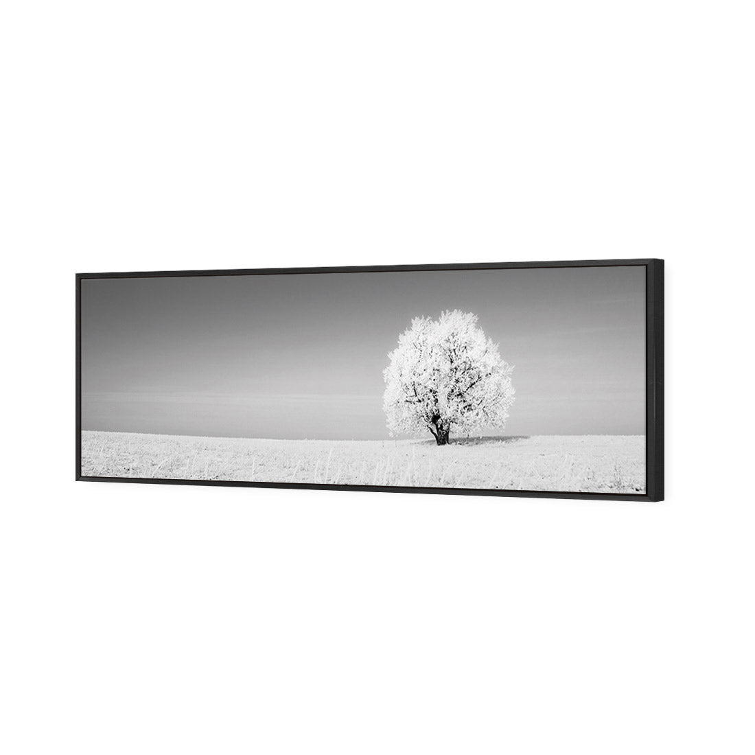 Lonely Snow Tree, Black and White (Long) - Wall Art Designs - 1228_BL_H WAD_CP - MPY - 260 - M - S - S_60x20_S - 1550 - BLK