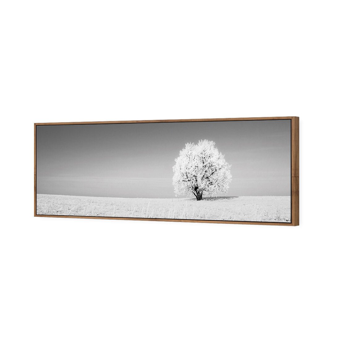 Lonely Snow Tree, Black and White (Long) - Wall Art Designs - 1228_BL_H WAD_CP - MPY - 260 - M - S - S_60x20_S - 1550 - NAT