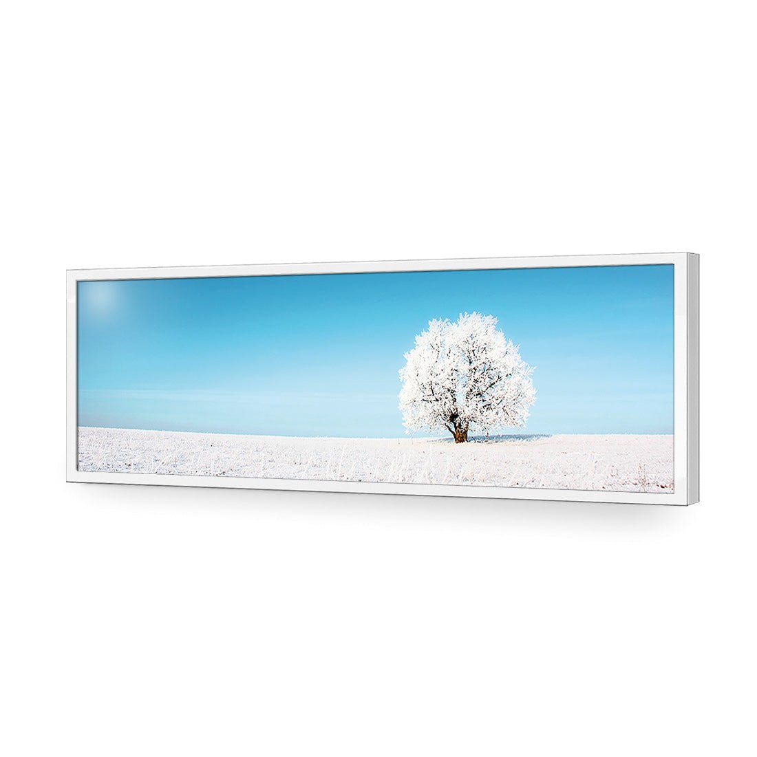 Lonely Snow Tree (Long) - Wall Art Designs - 1228_AL_H WAD_AP - 030 - EDG_90x30_S - 2538 - WHT