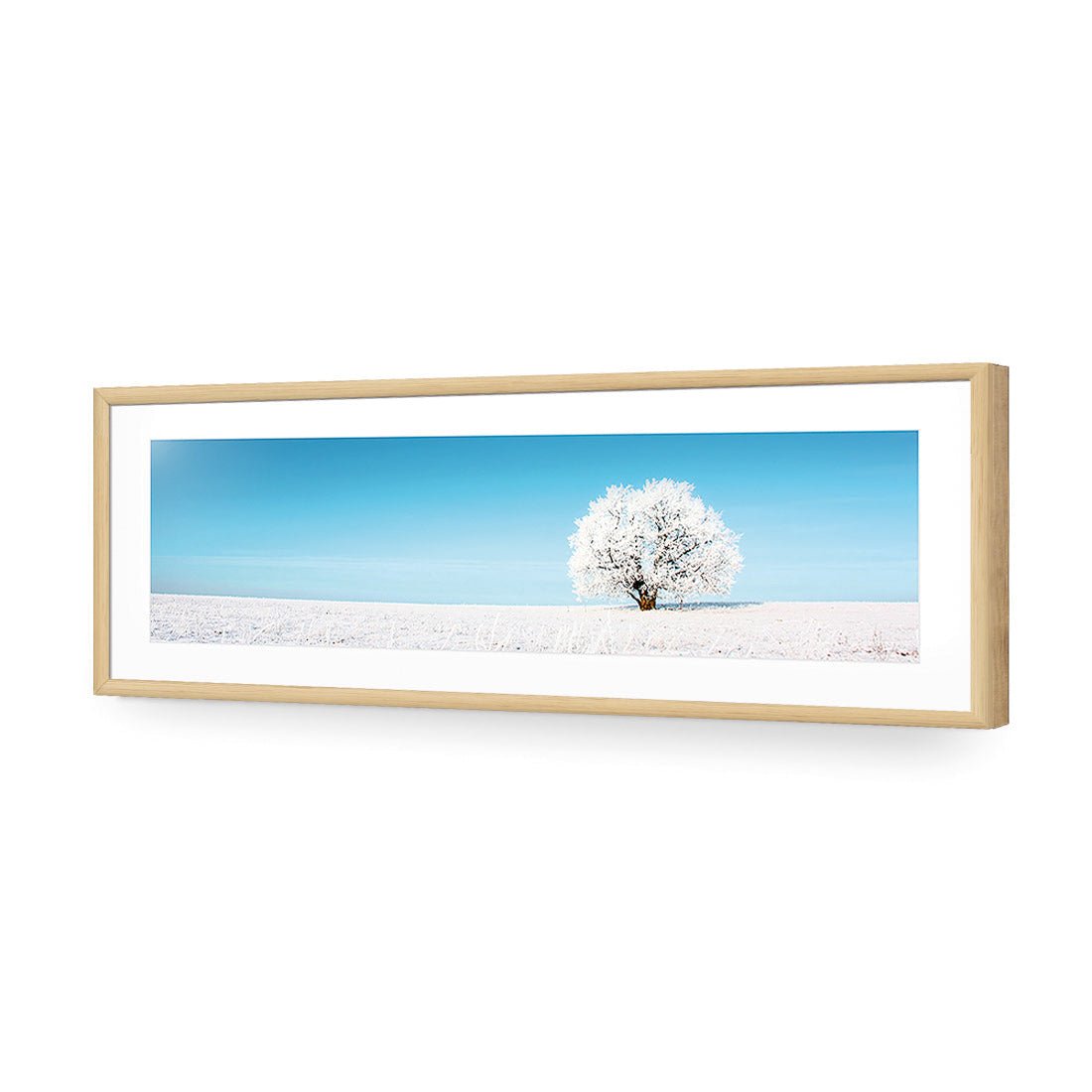 Lonely Snow Tree (Long) - Wall Art Designs - 1228_AL_H WAD_AP - 030 - MAT_90x30_S - 2538 - OAK