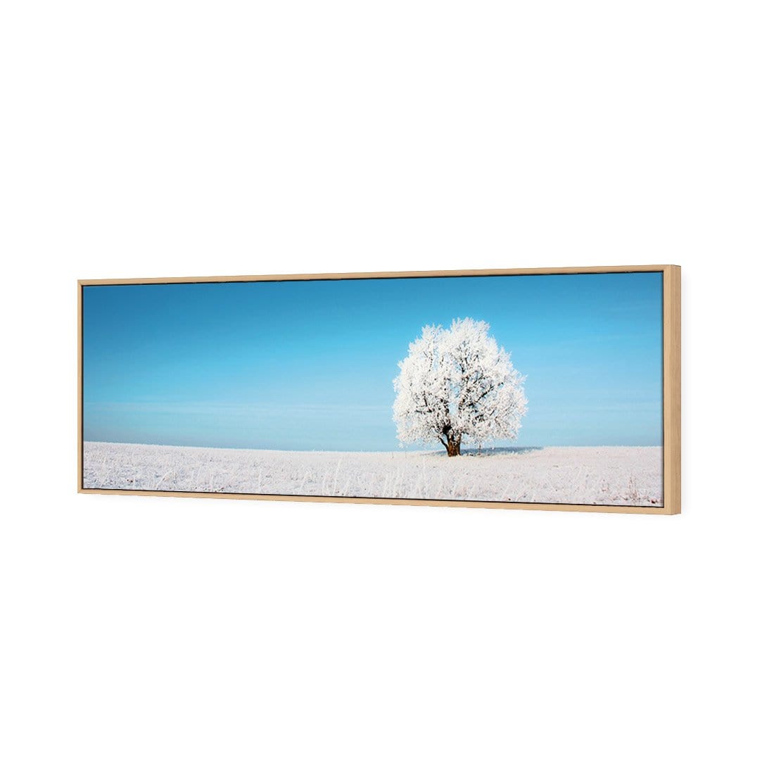 Lonely Snow Tree (Long) - Wall Art Designs - 1228_AL_H WAD_CP - MPY - 260 - M - S - S_60x20_S - 1550 - OAK