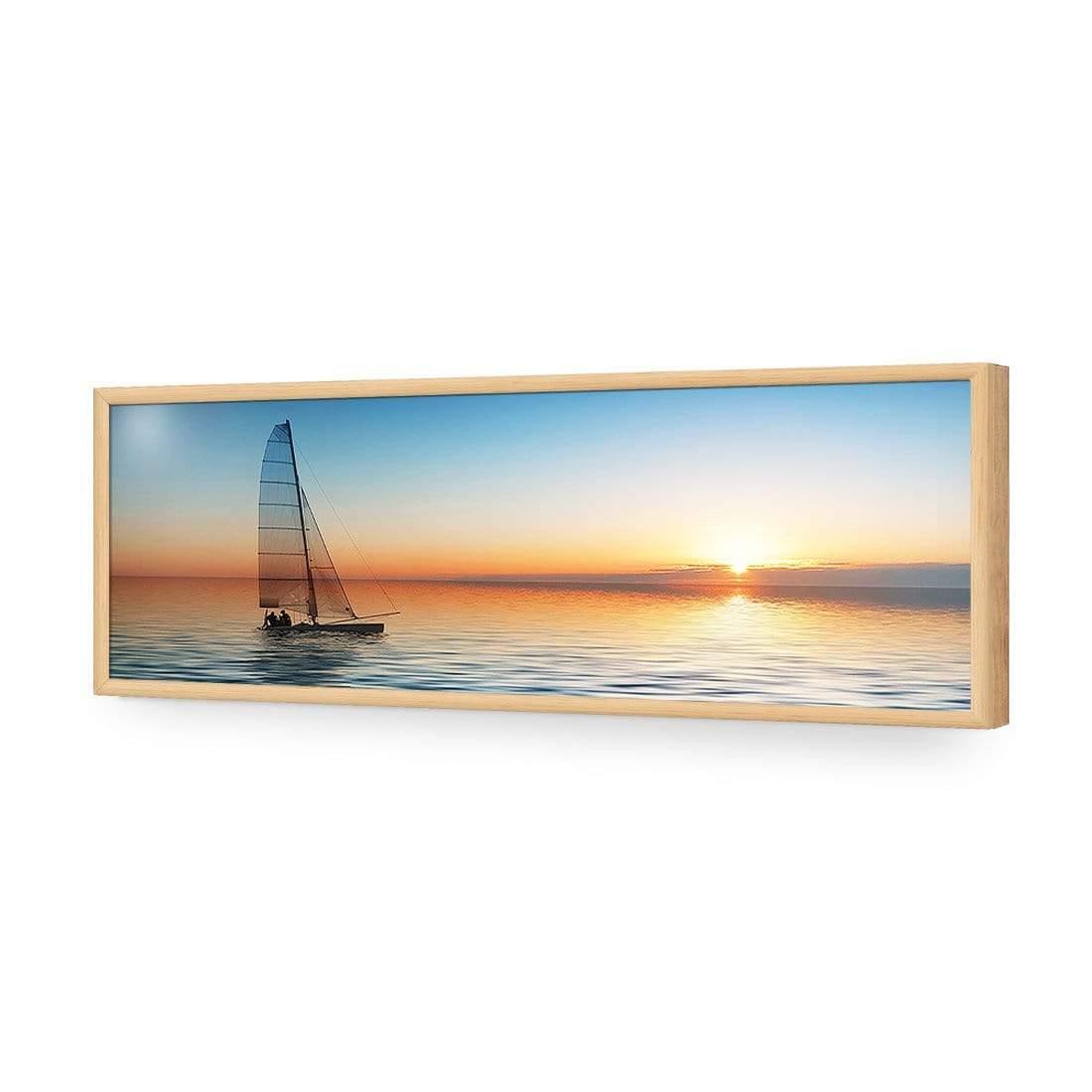 Lonely Yacht (Long) - Wall Art Designs - 1208_AL_H WAD_AP - 030 - EDG_90x30_S - 2538 - OAK