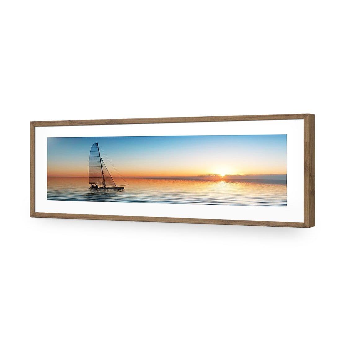 Lonely Yacht (Long) - Wall Art Designs - 1208_AL_H WAD_AP - 030 - MAT_90x30_S - 2538 - NAT