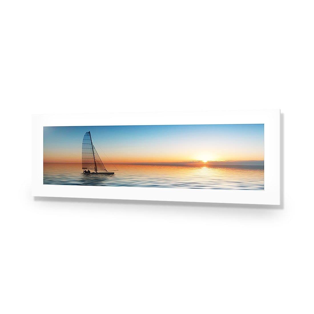 Lonely Yacht (Long) - Wall Art Designs - 1208_AL_H WAD_AP - 030 - MAT_90x30_NONE