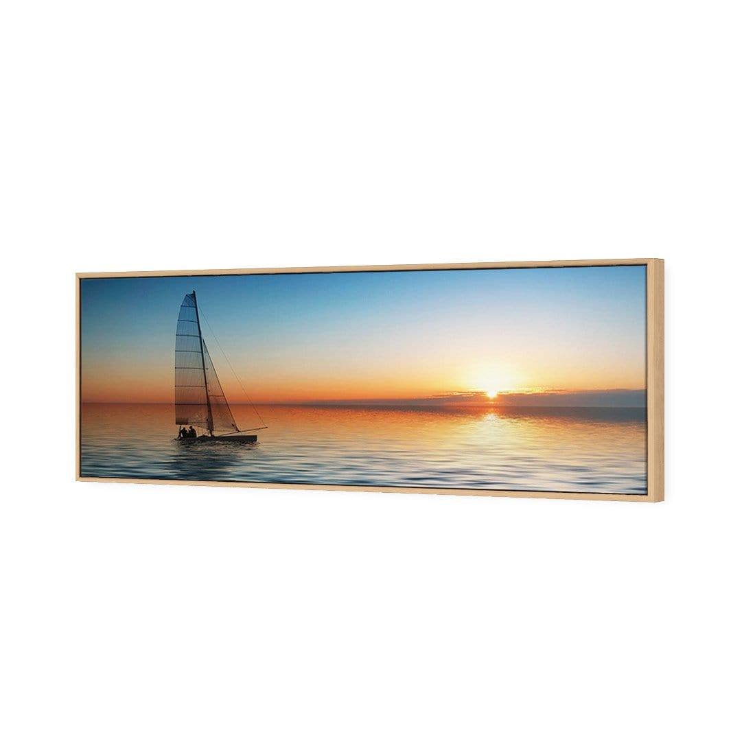 Lonely Yacht (Long) - Wall Art Designs - 1208_AL_H WAD_CP - MPY - 260 - M - S - S_60x20_S - 1550 - OAK