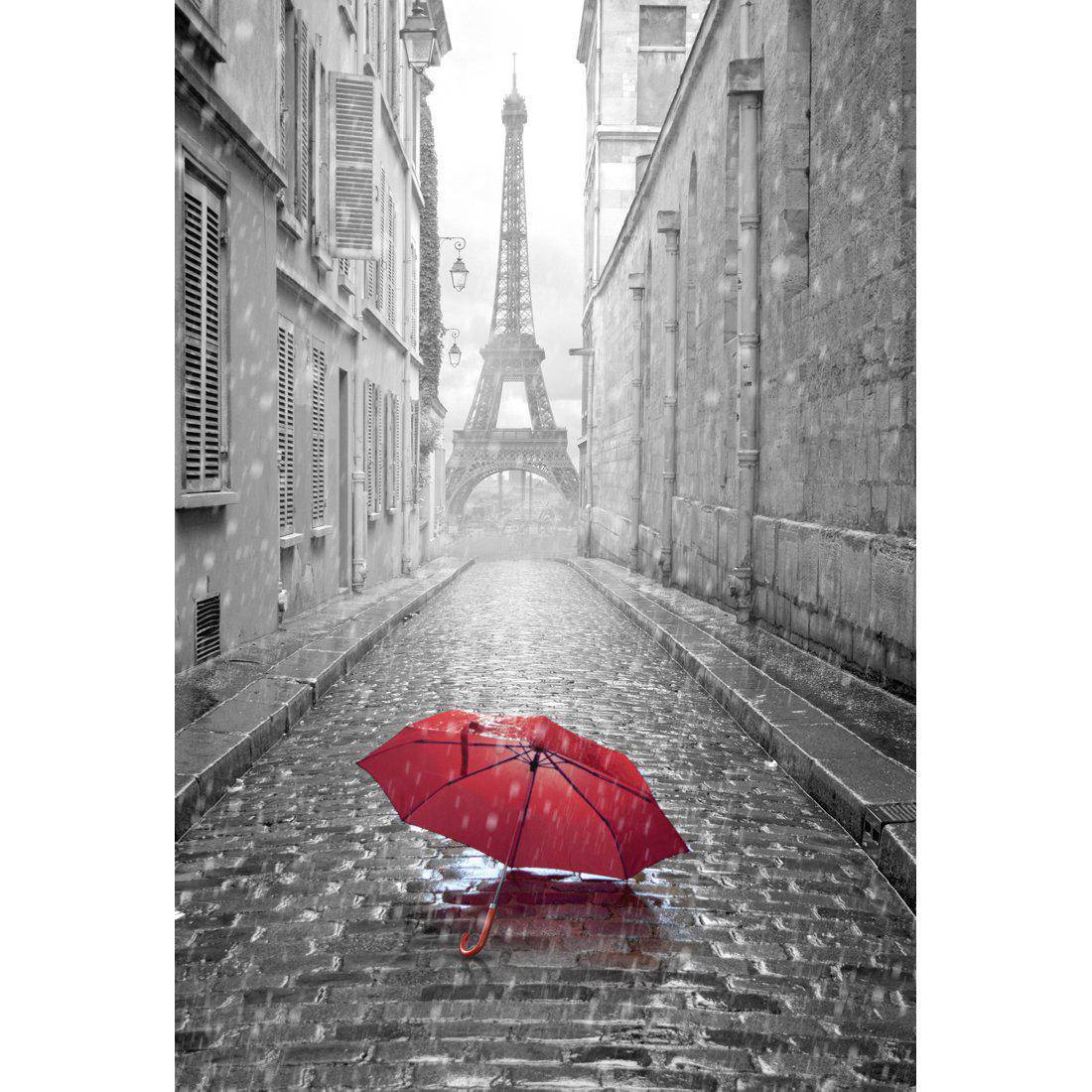 Lost Umbrella In Paris, Red