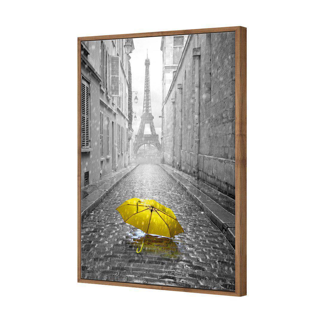 Lost Umbrella In Paris, Yellow Canvas Art - Wall Art Designs - 2004_ER_V WAD_CP - MPY - 260 - M - S - S_45x30_S - 1550 - NAT