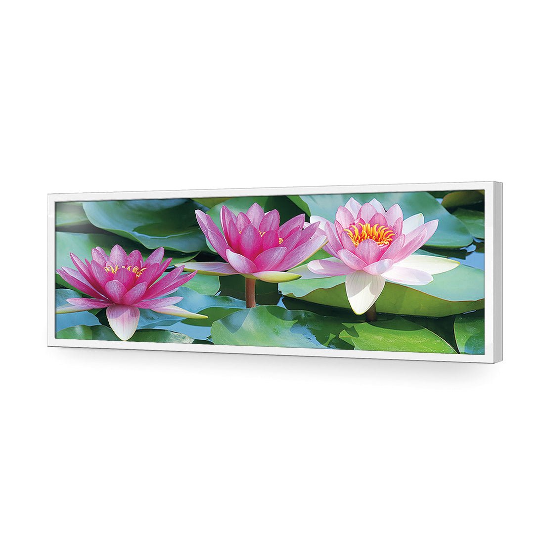 Lotus Dream (long) - Wall Art Designs - 154_AL_H WAD_AP - 030 - EDG_90x30_S - 2538 - WHT