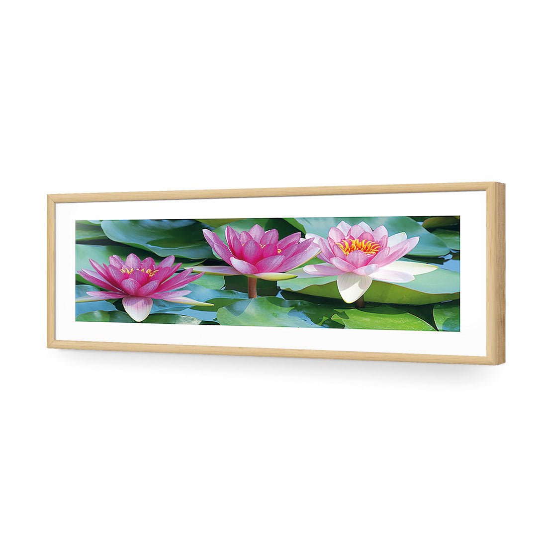 Lotus Dream (long) - Wall Art Designs - 154_AL_H WAD_AP - 030 - MAT_90x30_S - 2538 - OAK