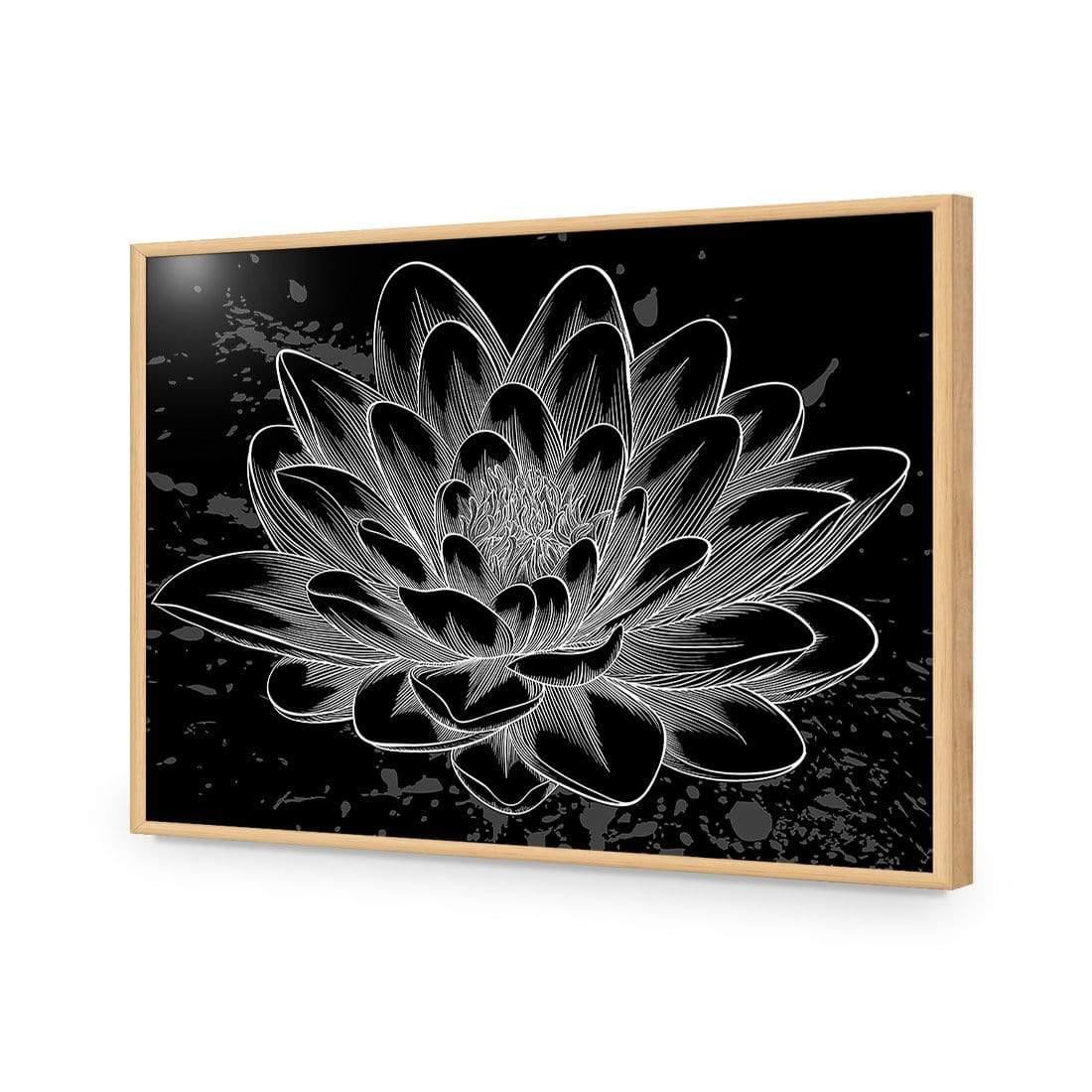 Lotus Sketched - Wall Art Designs - 3165_AR_H WAD_CP - MPY - 260 - M - S - S_45x30_NONE