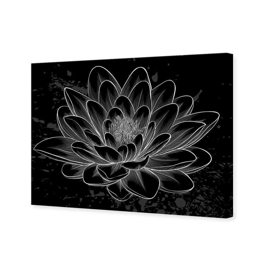 Lotus Sketched - Wall Art Designs - 3165_AR_H WAD_CP - MPY - 260 - M - S - S_45x30_NONE