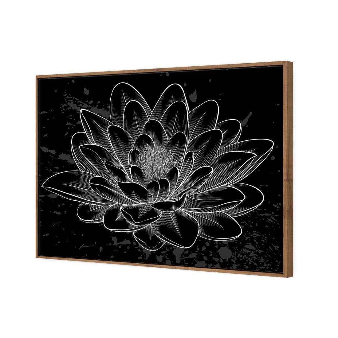 Lotus Sketched - Wall Art Designs - 3165_AR_H WAD_CP - MPY - 260 - M - S - S_45x30_NONE