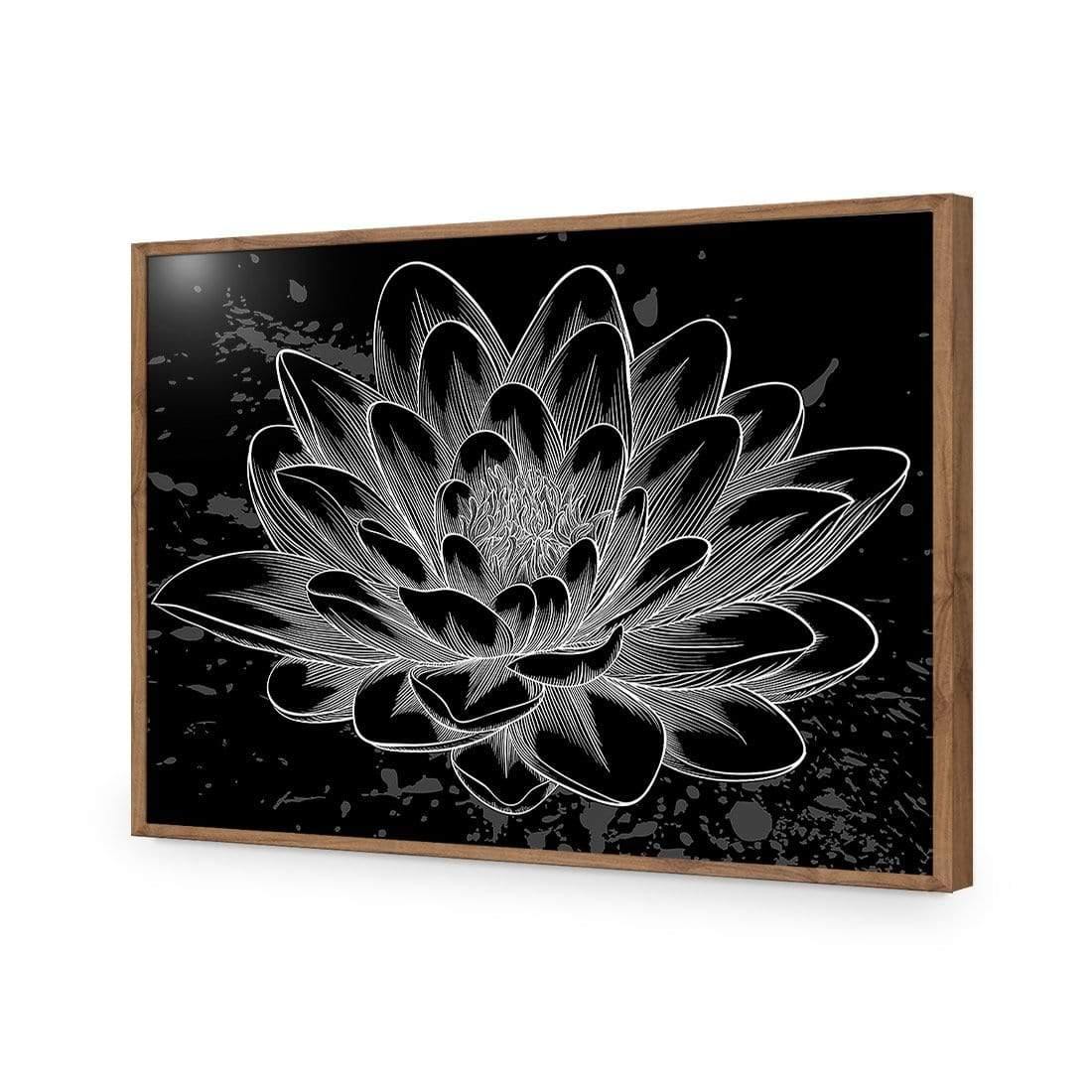 Lotus Sketched - Wall Art Designs - 3165_AR_H WAD_CP - MPY - 260 - M - S - S_45x30_NONE