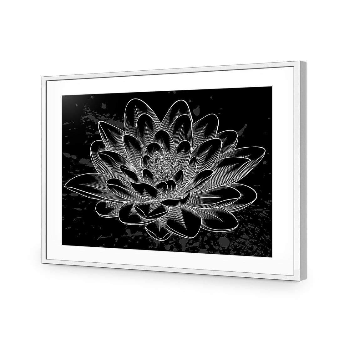 Lotus Sketched - Wall Art Designs - 3165_AR_H WAD_CP - MPY - 260 - M - S - S_45x30_NONE