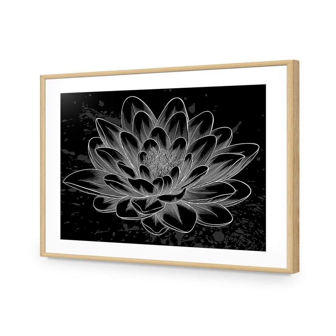 Lotus Sketched - Wall Art Designs - 3165_AR_H WAD_CP - MPY - 260 - M - S - S_45x30_NONE