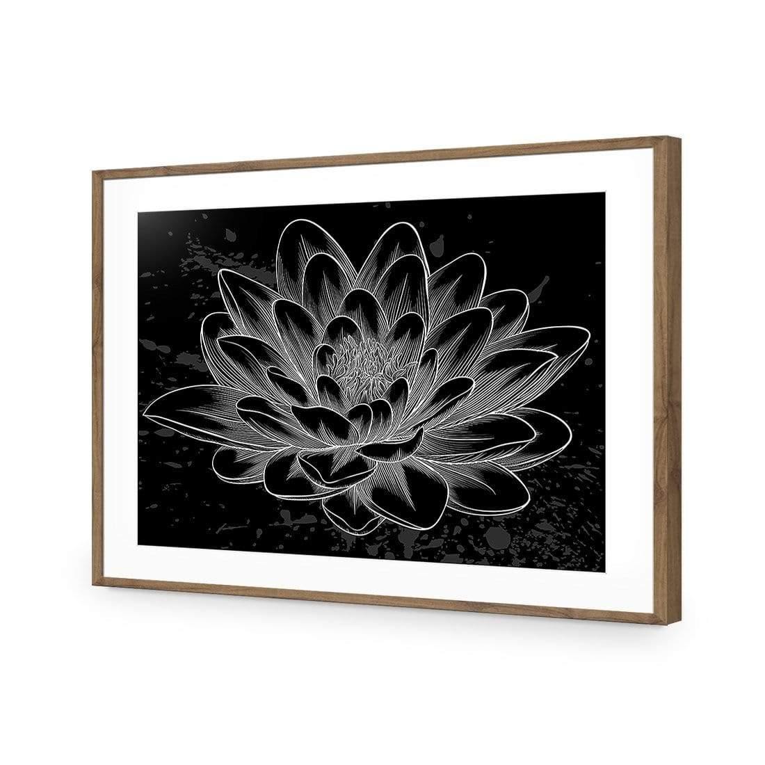 Lotus Sketched - Wall Art Designs - 3165_AR_H WAD_CP - MPY - 260 - M - S - S_45x30_NONE