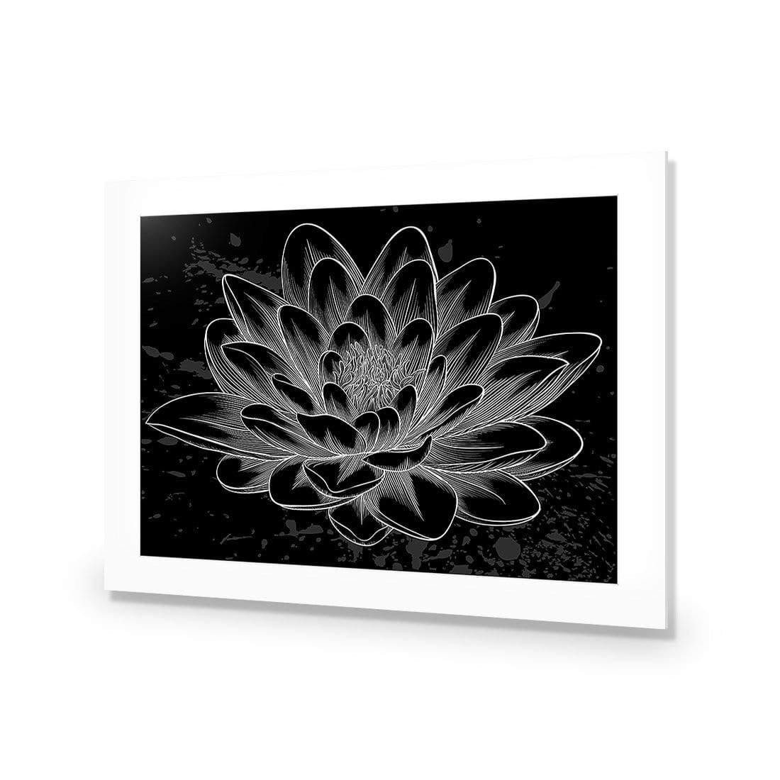 Lotus Sketched - Wall Art Designs - 3165_AR_H WAD_CP - MPY - 260 - M - S - S_45x30_NONE