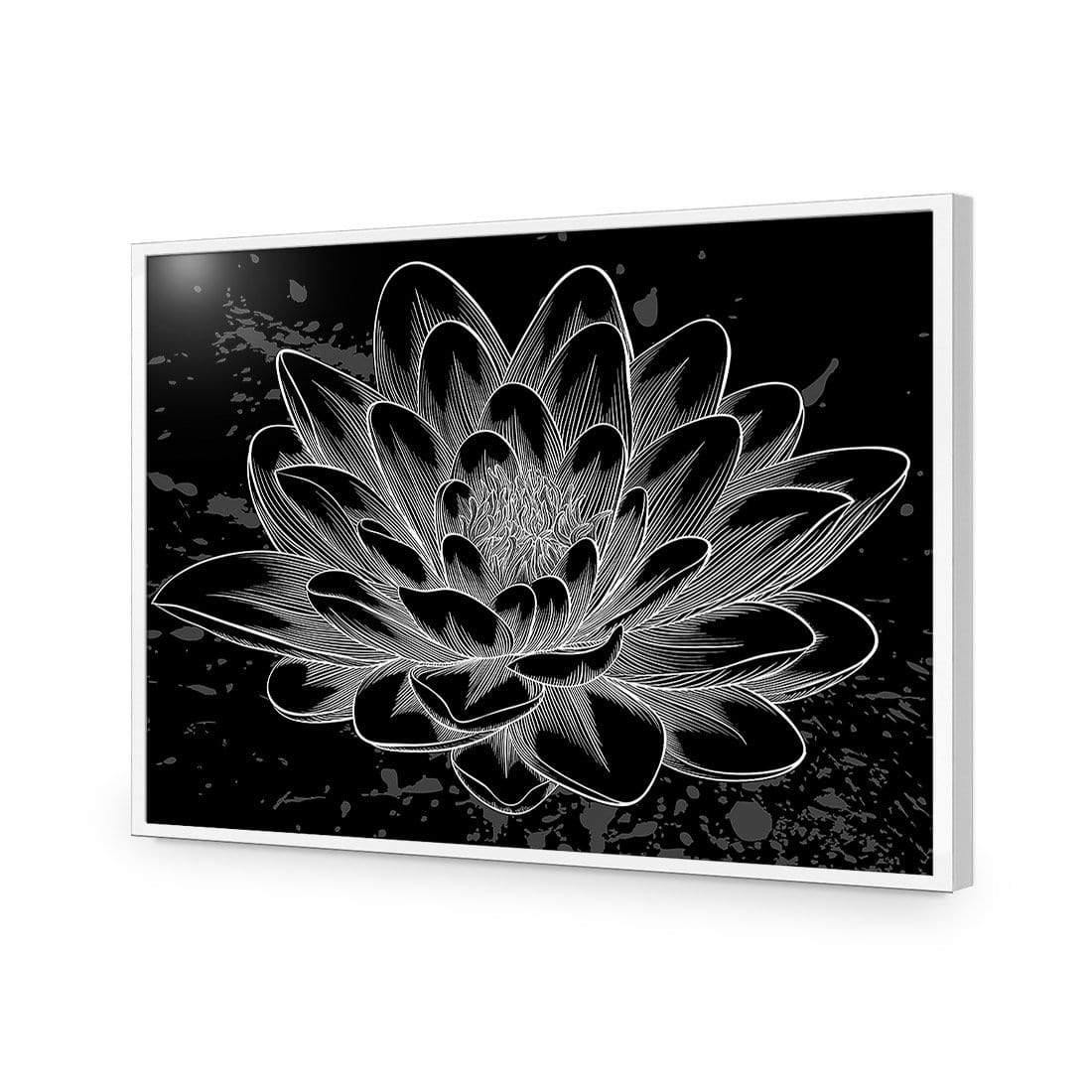 Lotus Sketched - Wall Art Designs - 3165_AR_H WAD_CP - MPY - 260 - M - S - S_45x30_NONE