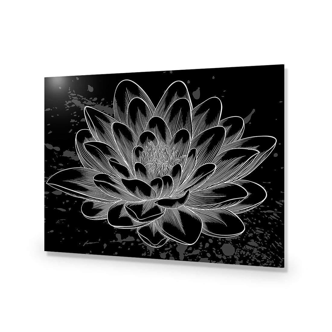 Lotus Sketched - Wall Art Designs - 3165_AR_H WAD_CP - MPY - 260 - M - S - S_45x30_NONE