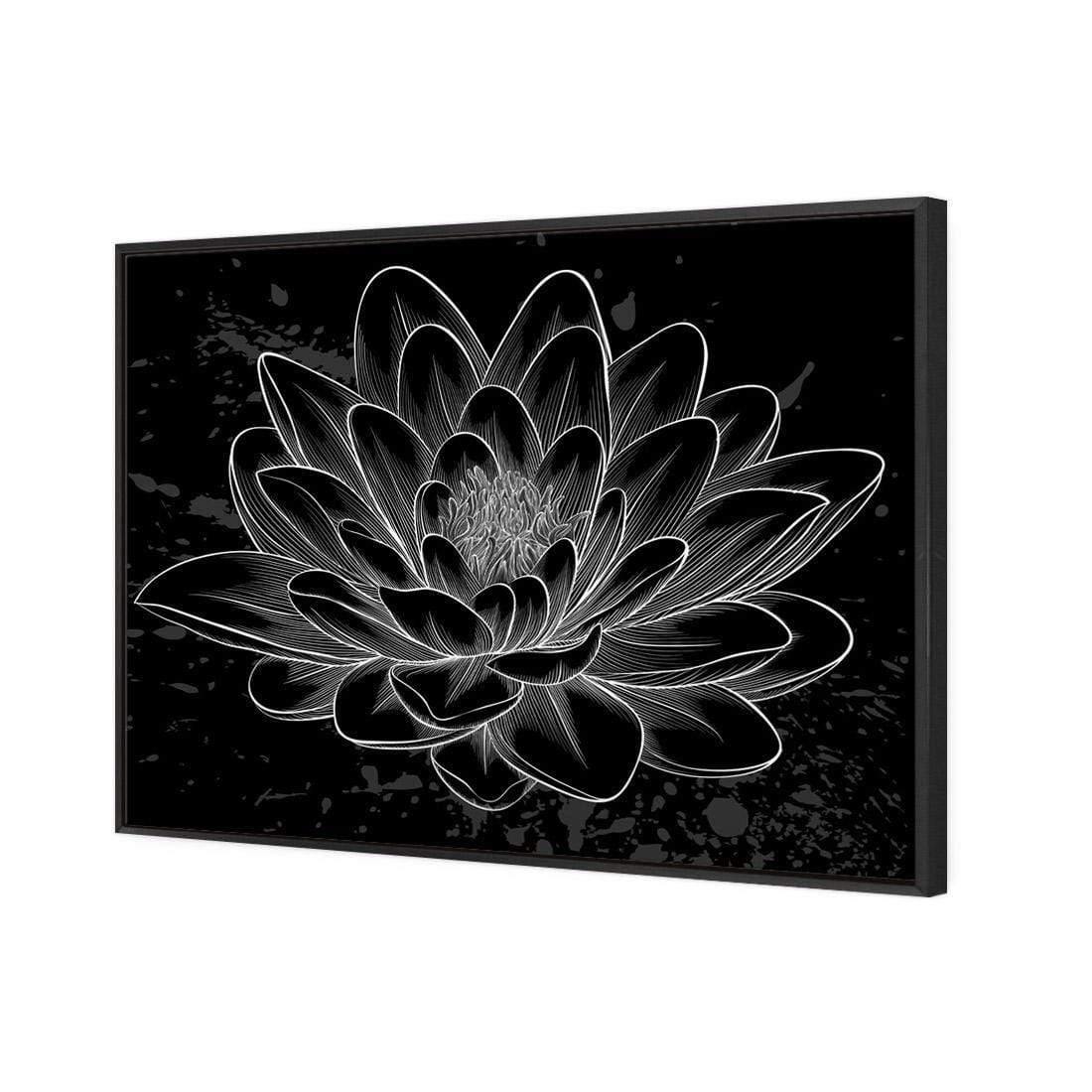 Lotus Sketched - Wall Art Designs - 3165_AR_H WAD_CP - MPY - 260 - M - S - S_45x30_NONE