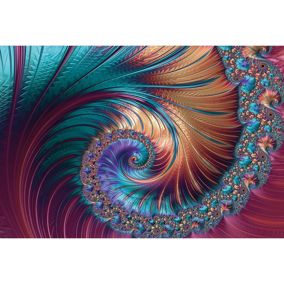 Luxe Spiral Acrylic Print Art - Wall Art Designs - 3358_AR_H WAD_AP - 030 - MAT_45x30_NONE