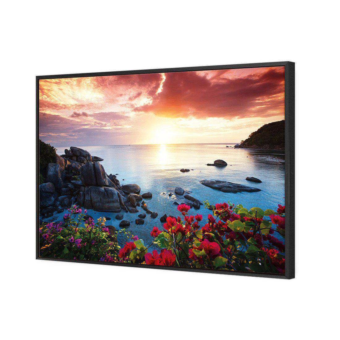 Magenta Sky | Standard Canvas | Floating Frame | Black