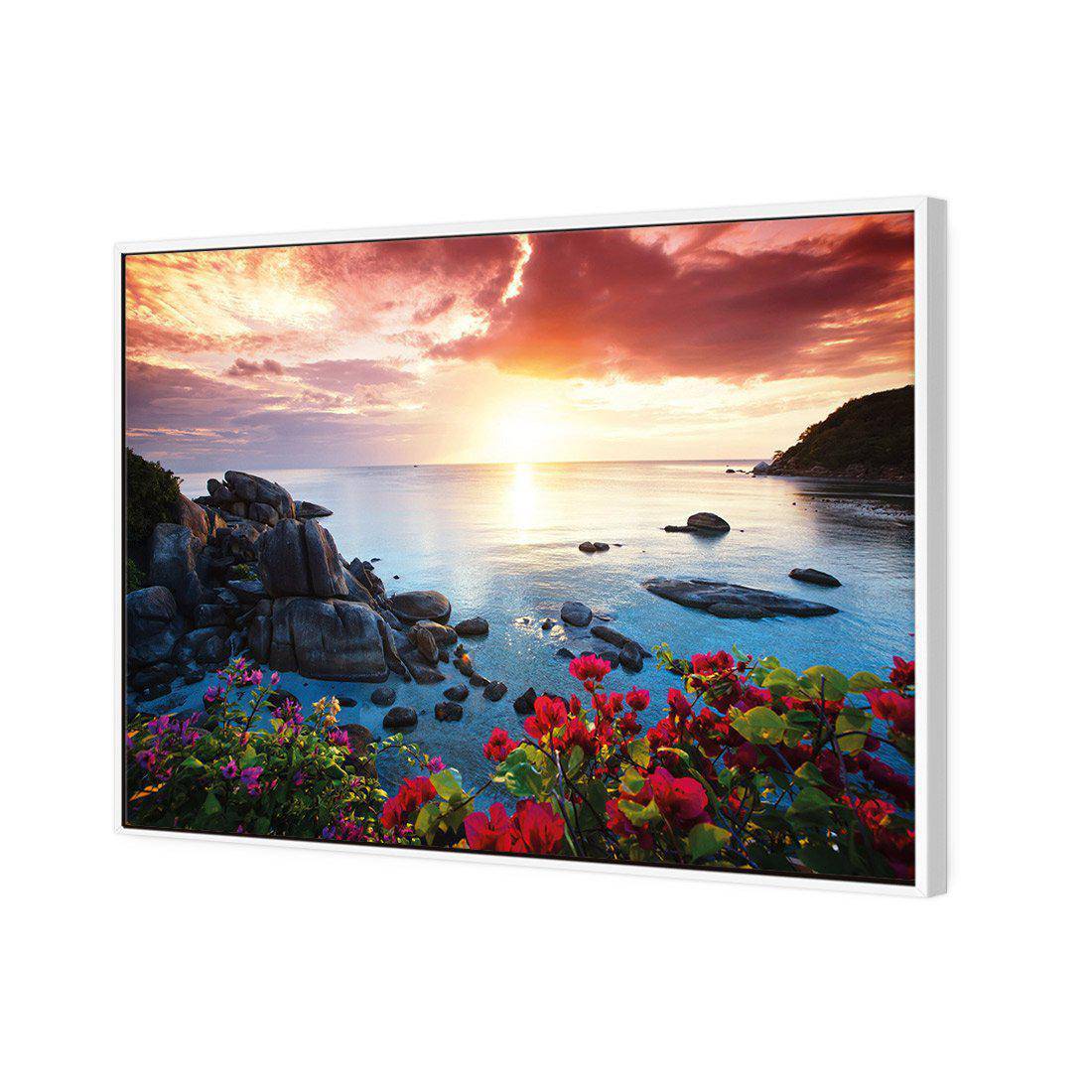 Magenta Sky | Standard Canvas | Floating Frame | White